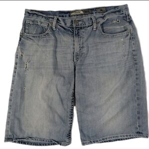 BKE Denim Derek Mens Size 36 Jean Shorts Thick Stitch